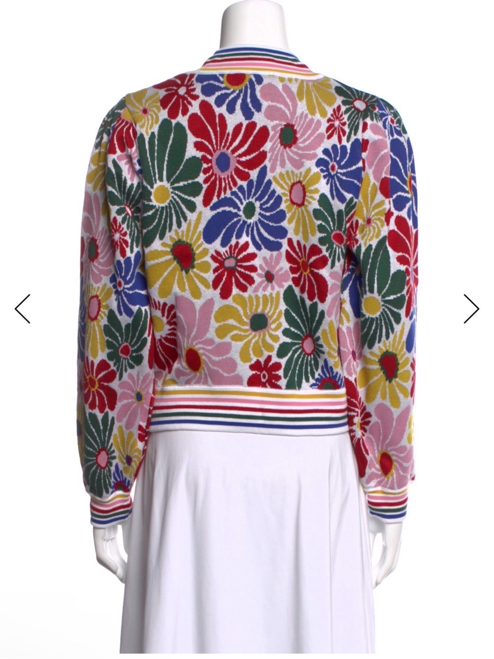 FARM Rio Multi-Color Floral V-Neck Button Cardigan - Picture 4 of 5